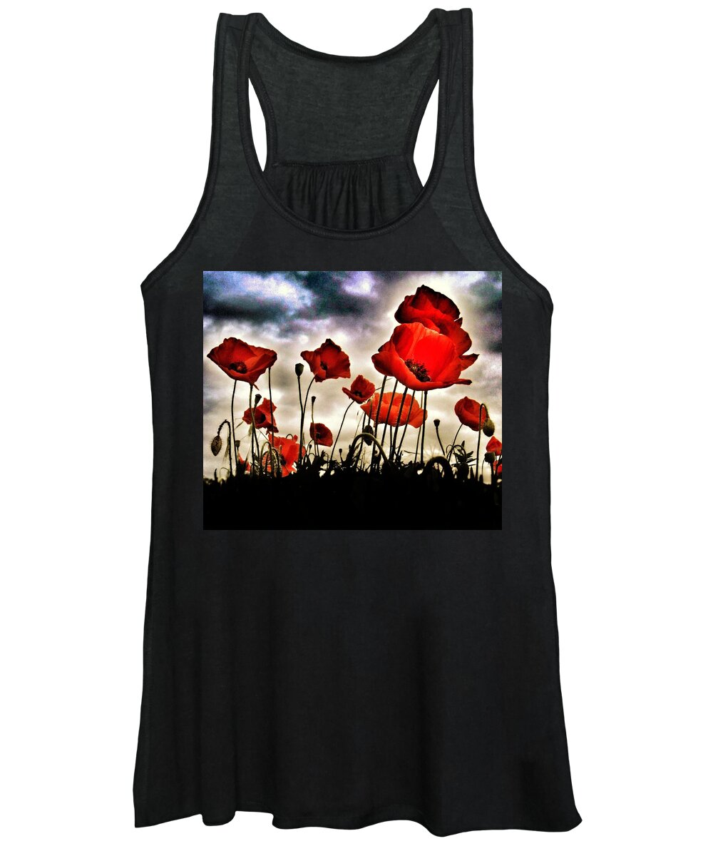 Poppy Women's Tank Top featuring the photograph Poppy Field by Marianna Mills
