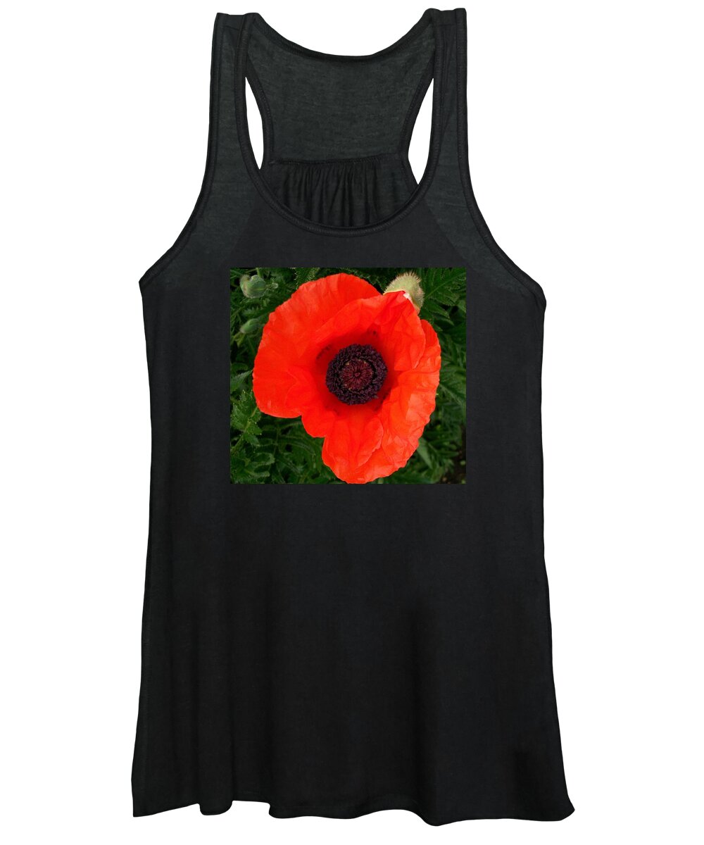 Poppy Women's Tank Top featuring the photograph Poppy of Remembrance by Sharon Duguay