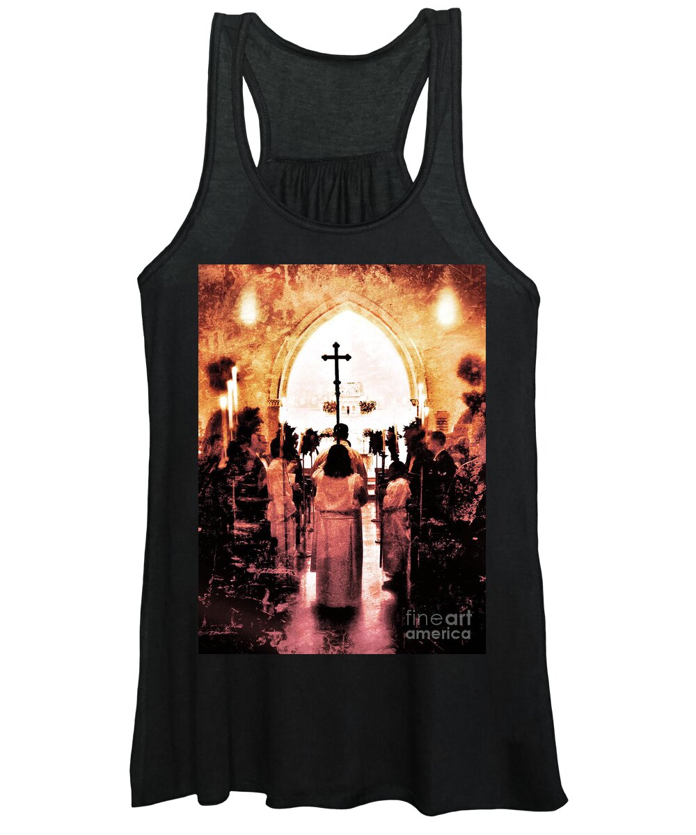 Christmas Women's Tank Top featuring the digital art Procession Of Light by Kevyn Bashore