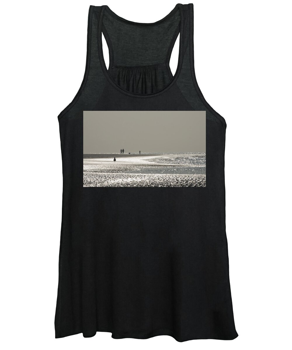 Seaside Women's Tank Top featuring the photograph Quick silver by Spikey Mouse Photography