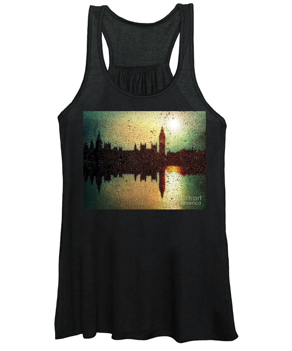 Nag004107 Women's Tank Top featuring the photograph Rain over London by Edmund Nagele FRPS