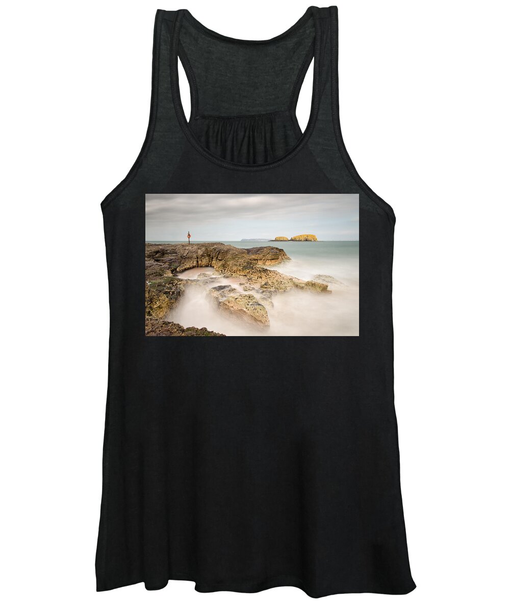 Sheep Island Women's Tank Top featuring the photograph Red Ring, Ballintoy by Nigel R Bell