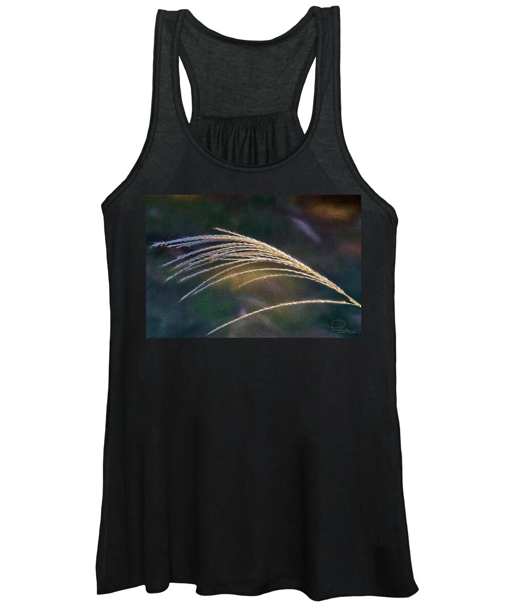 Grass Women's Tank Top featuring the photograph Reed Grass by Ludwig Keck
