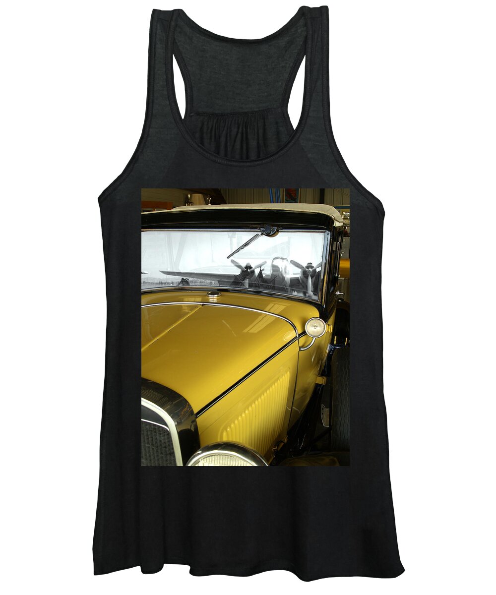 Antique Women's Tank Top featuring the photograph Reflection of the Past by Bill Gallagher