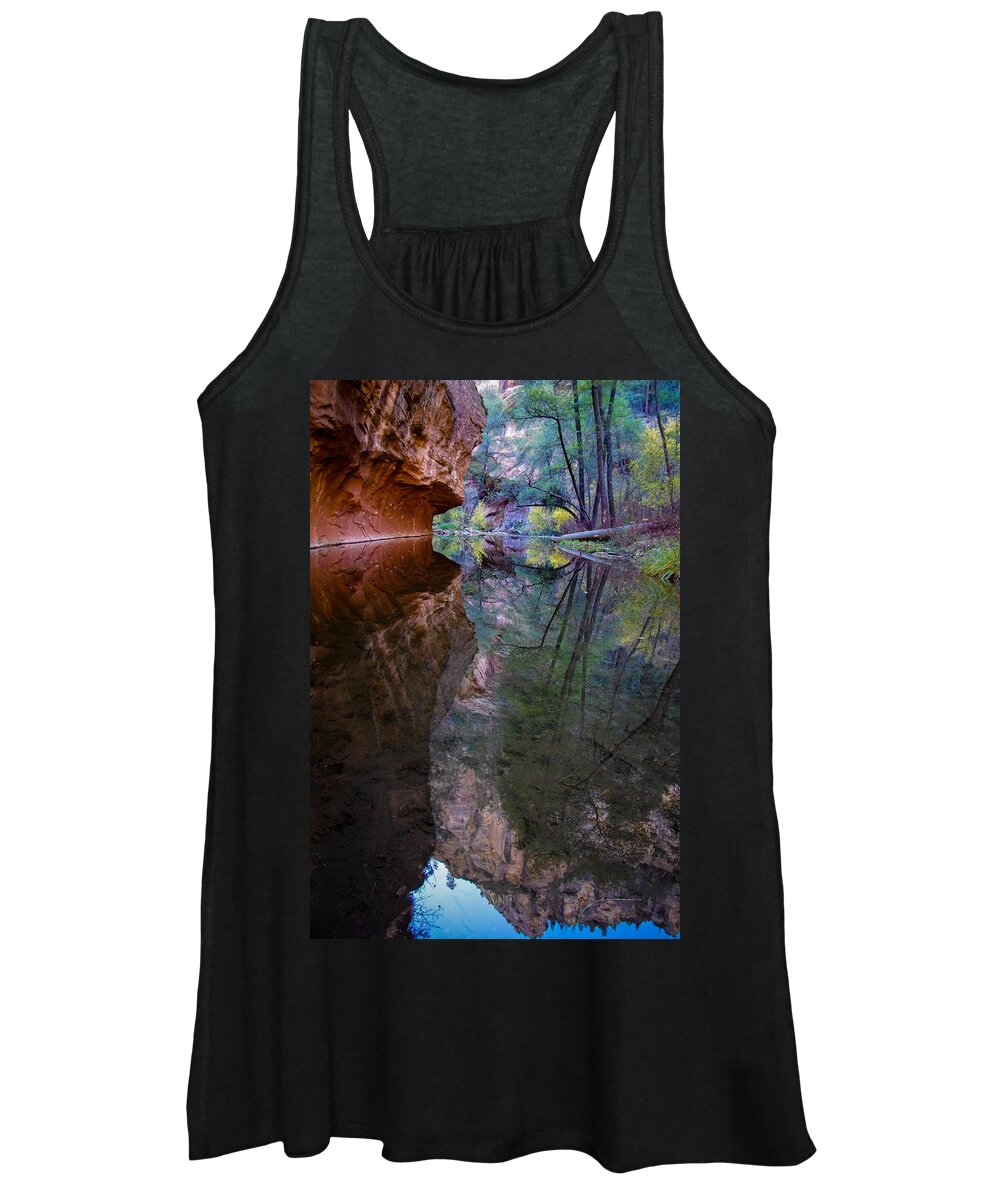 Oak Women's Tank Top featuring the photograph Reflection by Will Wagner