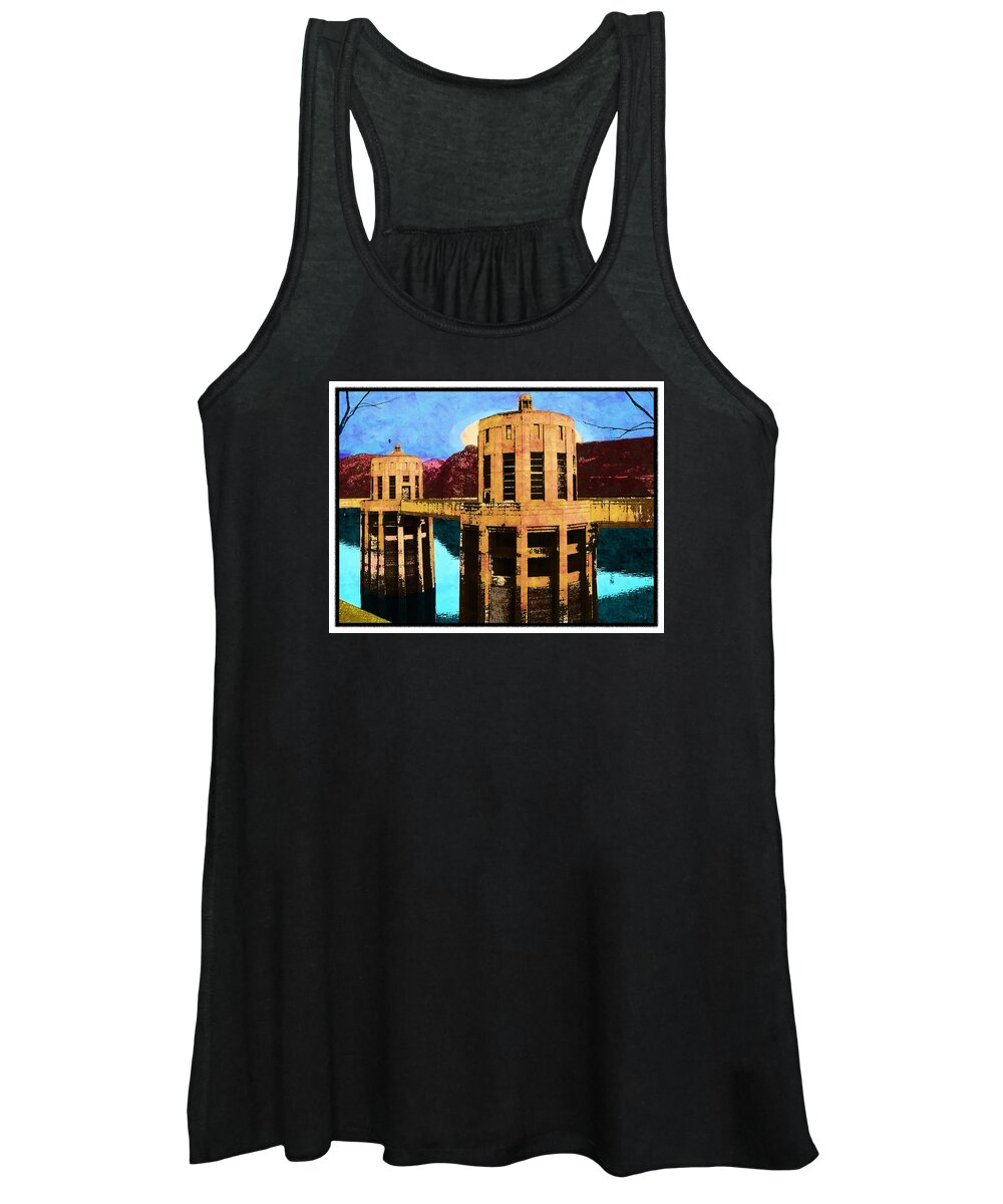 Mccarthy Art Women's Tank Top featuring the photograph Reflections At Hoover Dam by Glenn McCarthy Art and Photography