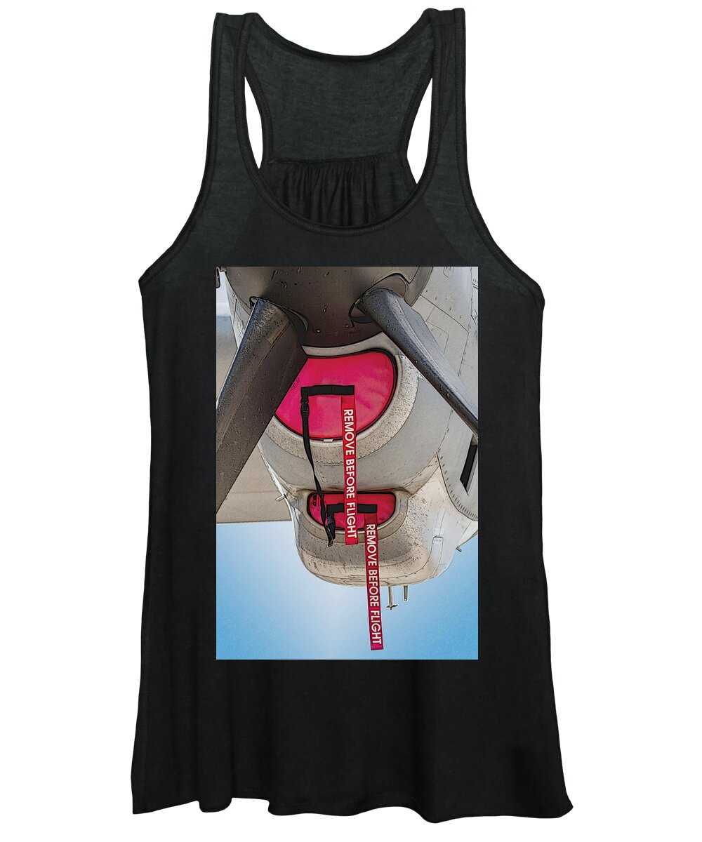 Transportation Women's Tank Top featuring the photograph Remove Before Flight by Melinda Ledsome