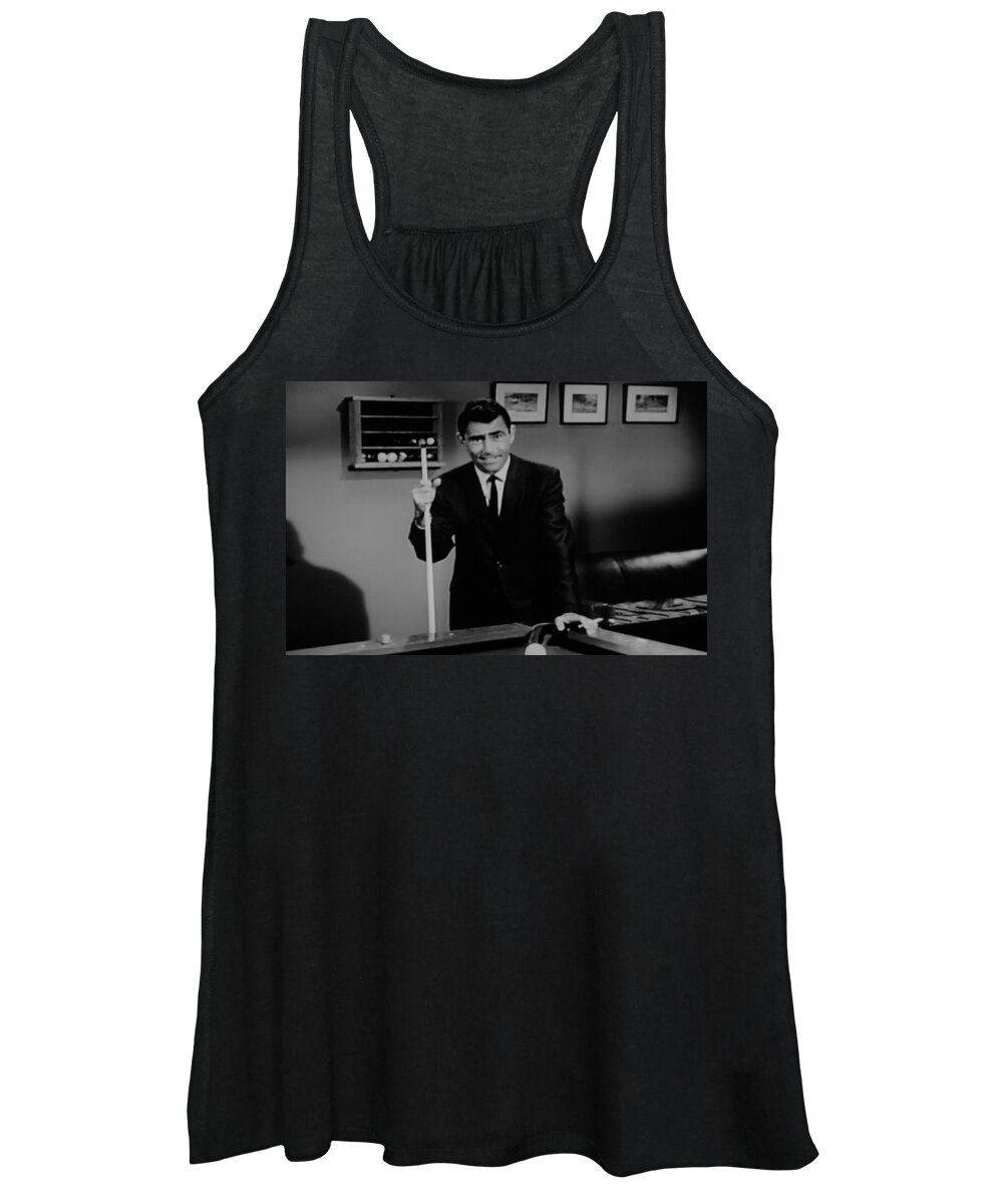 The Twilight Zone Women's Tank Top featuring the photograph Rod Serling by Rob Hans