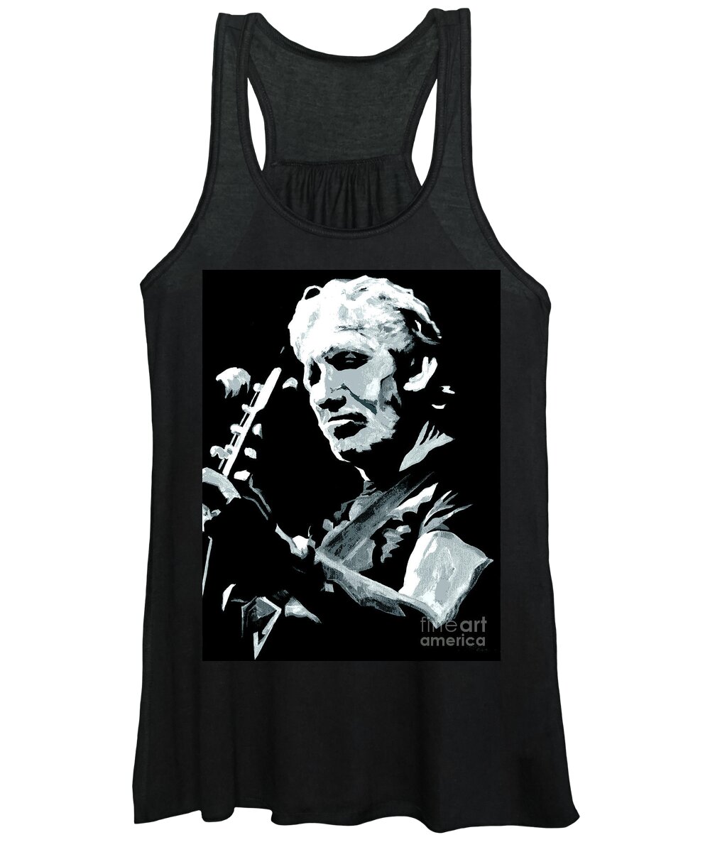  Roger Waters Women's Tank Top featuring the painting Roger Waters - Dark Side by Tanya Filichkin