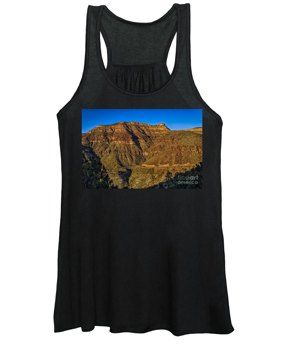 Arizona Women's Tank Top featuring the photograph Salt River Canyon 45 by Mark Myhaver