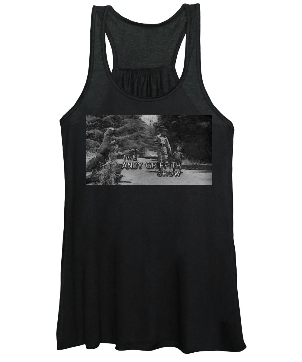 Andy Griffith Women's Tank Top featuring the digital art Show Cancelled by Paulette B Wright