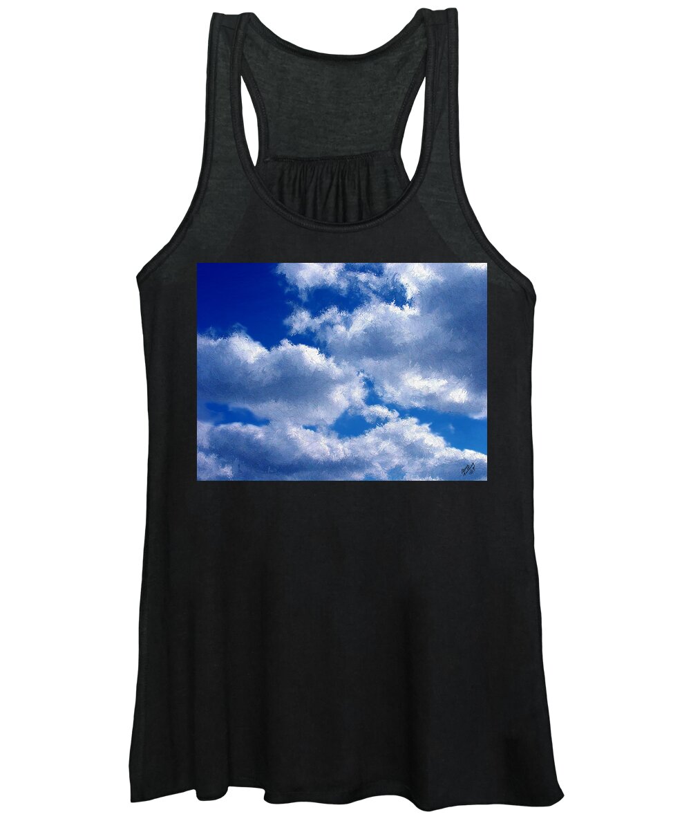 Clouds Women's Tank Top featuring the painting Shredded Clouds by Bruce Nutting