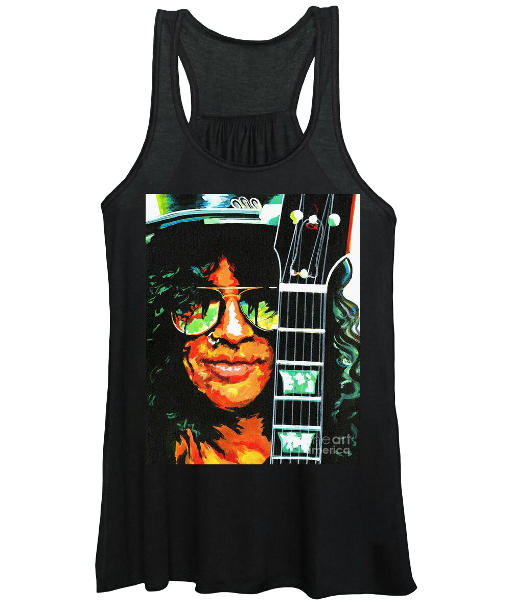 Tanya Filichkin Women's Tank Top featuring the painting Slash by Tanya Filichkin