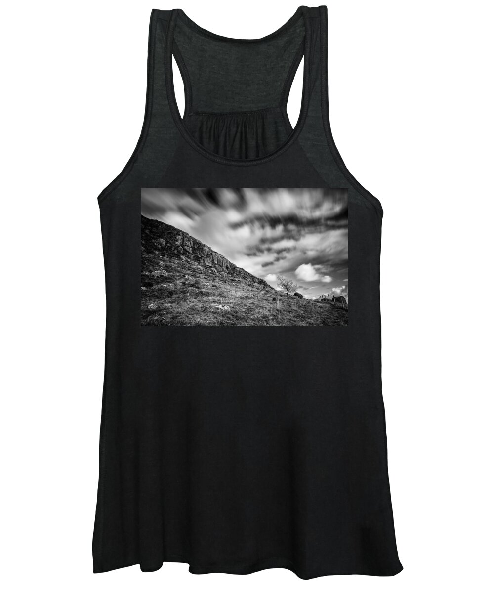 Slemish Women's Tank Top featuring the photograph Slemish Tree by Nigel R Bell