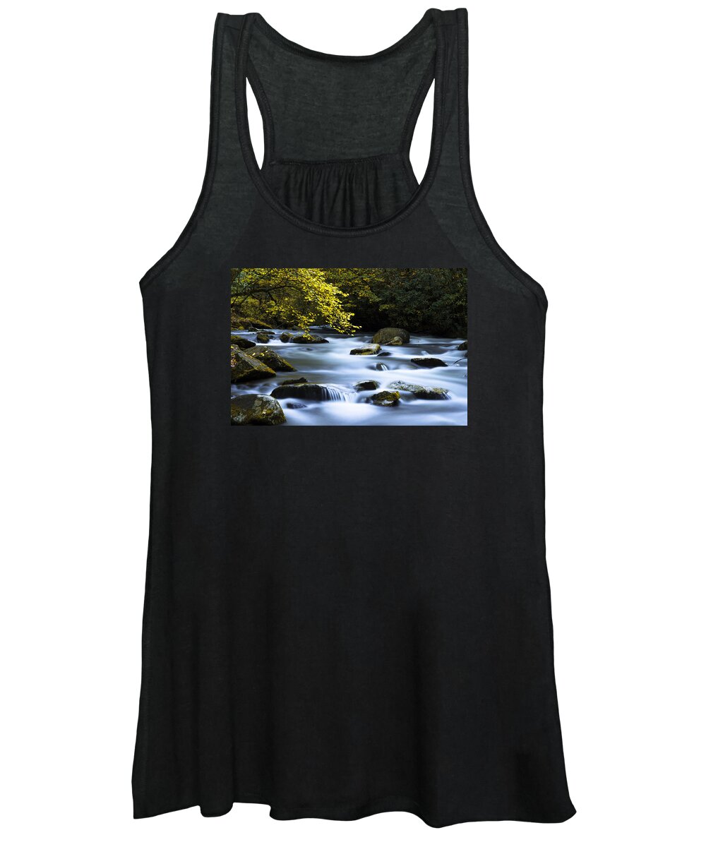Great Smoky Mountains Women's Tank Top featuring the photograph Smoky Stream by Chad Dutson