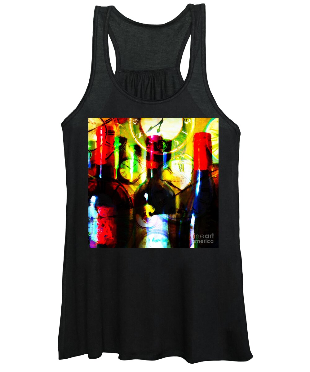 Wine Women's Tank Top featuring the photograph Some Things Get Better With Time - Square by Wingsdomain Art and Photography