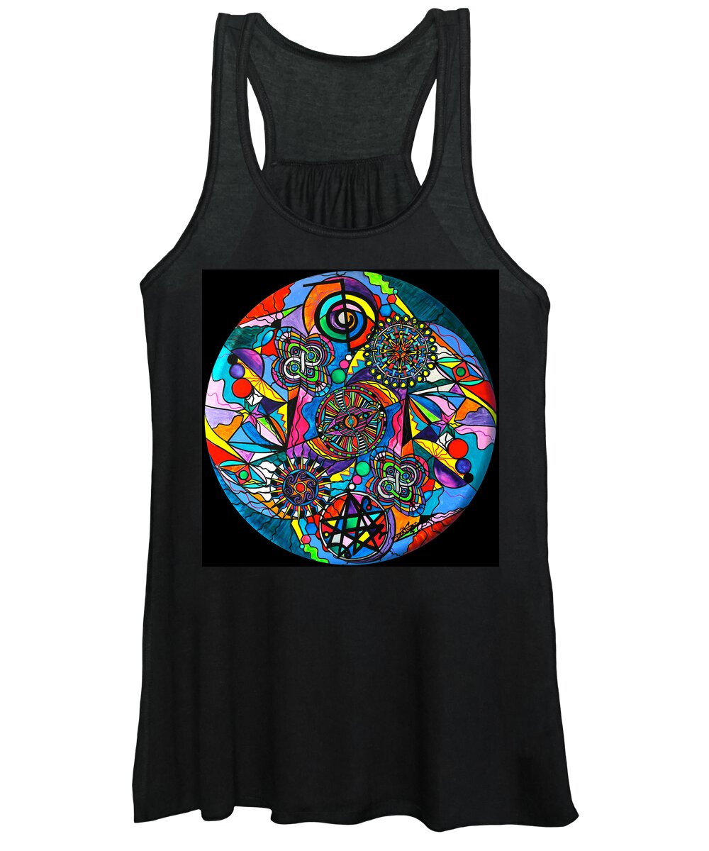 Vibration Women's Tank Top featuring the painting Soul Retrieval by Teal Eye Print Store