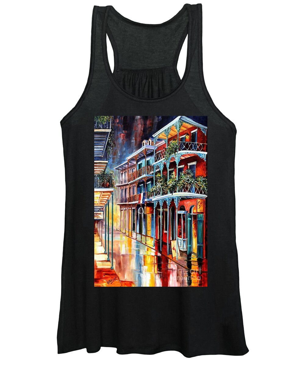 New Orleans Women's Tank Top featuring the painting Sparkling French Quarter by Diane Millsap