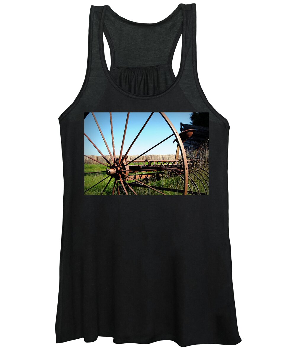 Spokes Women's Tank Top featuring the photograph Spokes by Cricket Hackmann