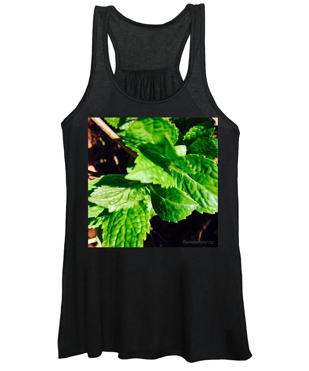 _nature_features Women's Tank Top featuring the photograph Spring Greens #noedit #nofilter by Anna Porter
