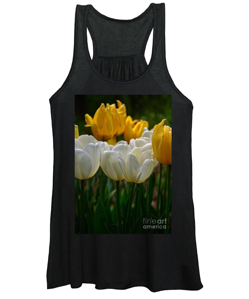 Spring Women's Tank Top featuring the photograph Spring Tulips by Debra Fedchin