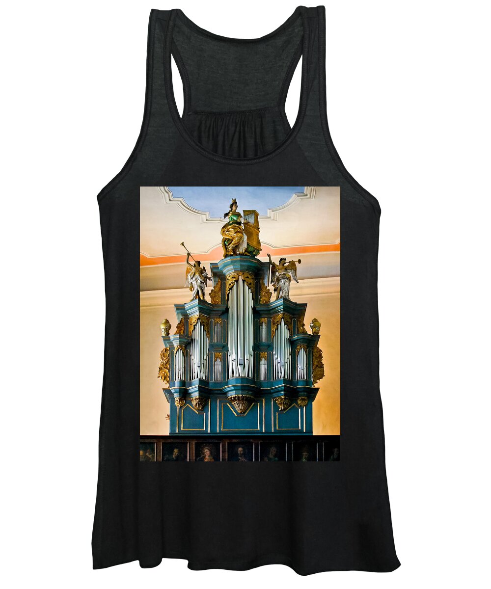 Germany Women's Tank Top featuring the photograph St Anna organ in Limburg by Jenny Setchell