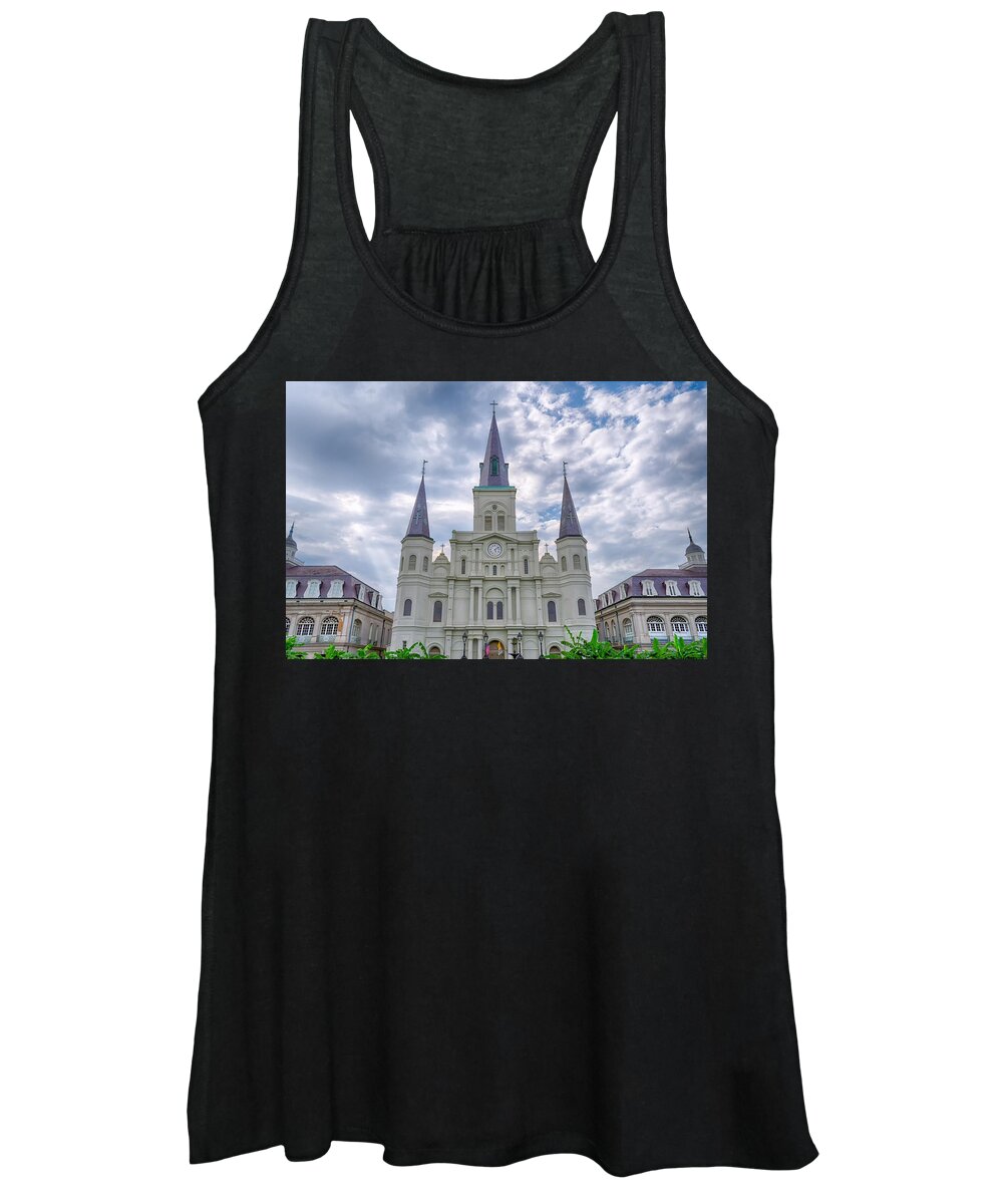 Architecture Women's Tank Top featuring the photograph St. Louis Cathedral by Jim Shackett