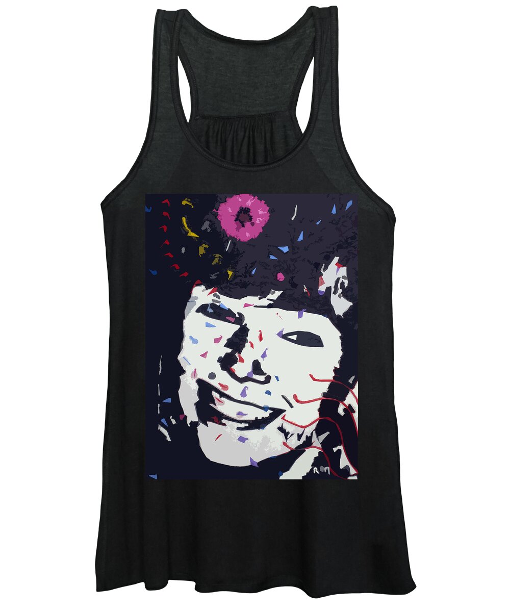 Figurative Paintings Women's Tank Top featuring the painting Stephy by Robert Margetts