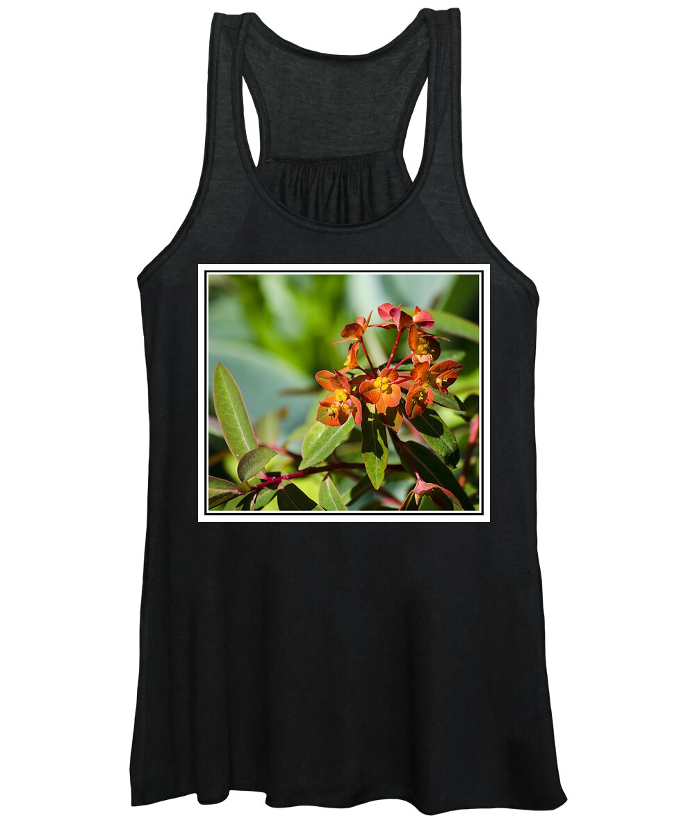 Green Women's Tank Top featuring the photograph Summer Flower by Spikey Mouse Photography