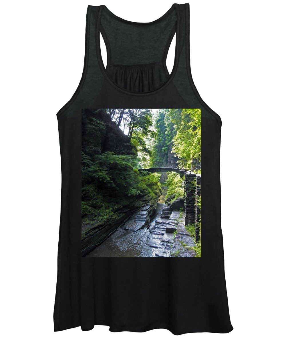 Nature Women's Tank Top featuring the photograph Summer Gorge by Jessica Jenney