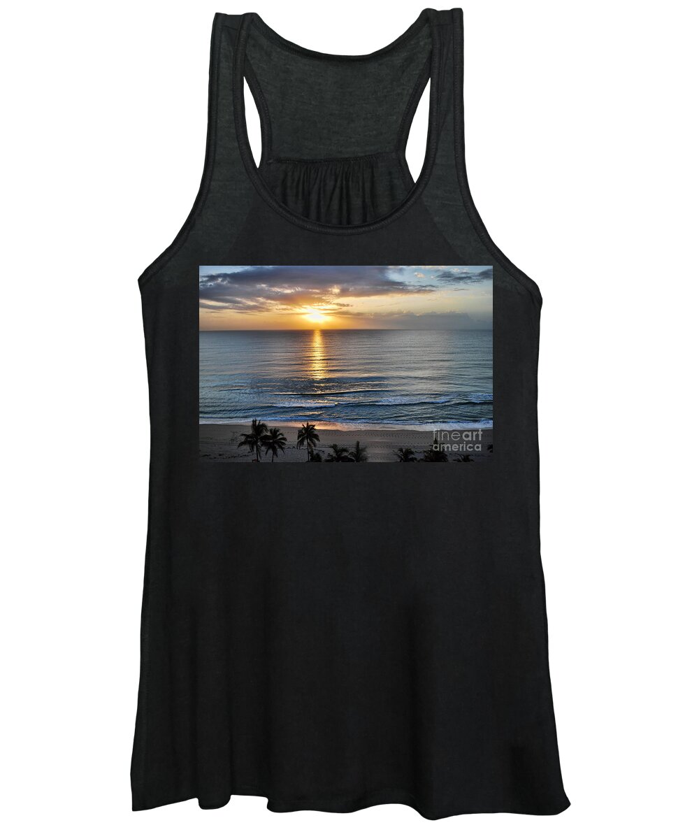 Fort Lauderdale Women's Tank Top featuring the photograph Sun Is Up by Judy Wolinsky