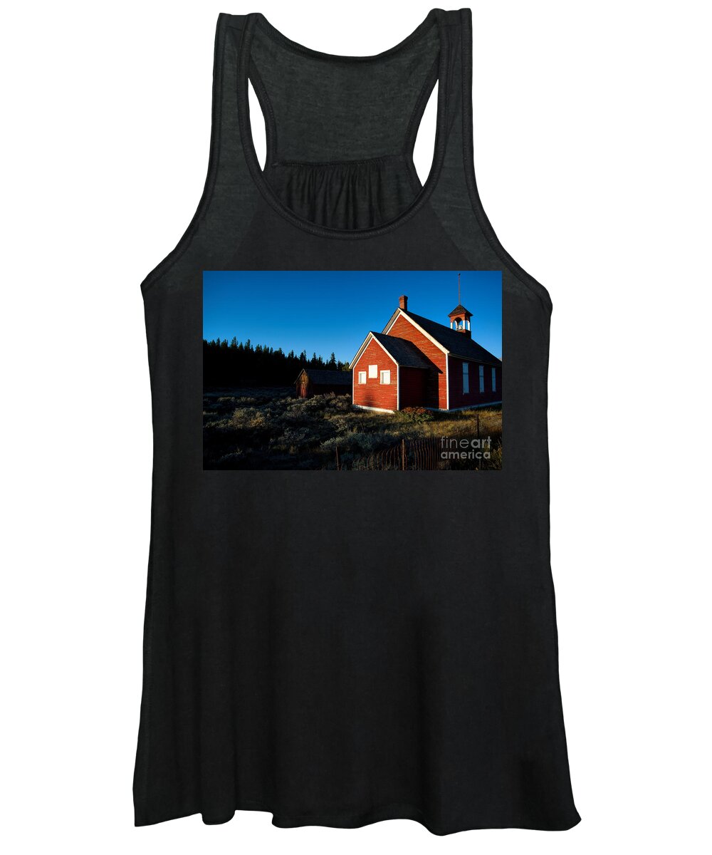 Autumn Colors Women's Tank Top featuring the photograph Sunday Morning Coming Down by Jim Garrison