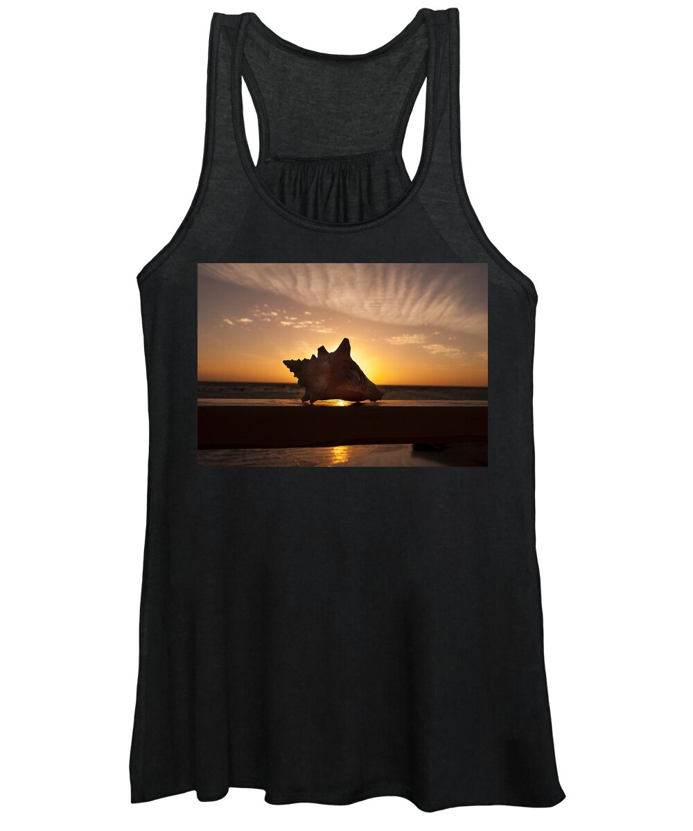 Sunrise Conch Women's Tank Top featuring the photograph Sunrise Conch by Jean Noren