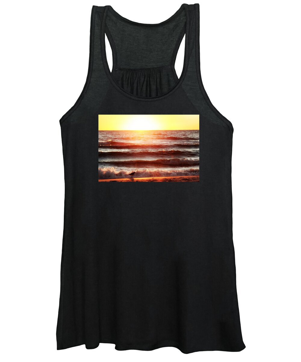 Sunset Women's Tank Top featuring the photograph Sunset Beach by Daniel George