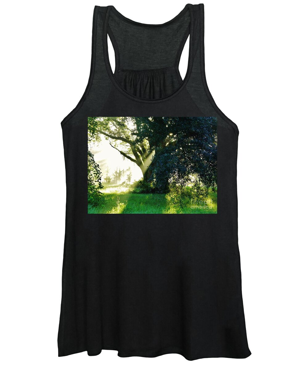 Sunshine Women's Tank Top featuring the photograph Sunshine And Sunbeams by D Hackett