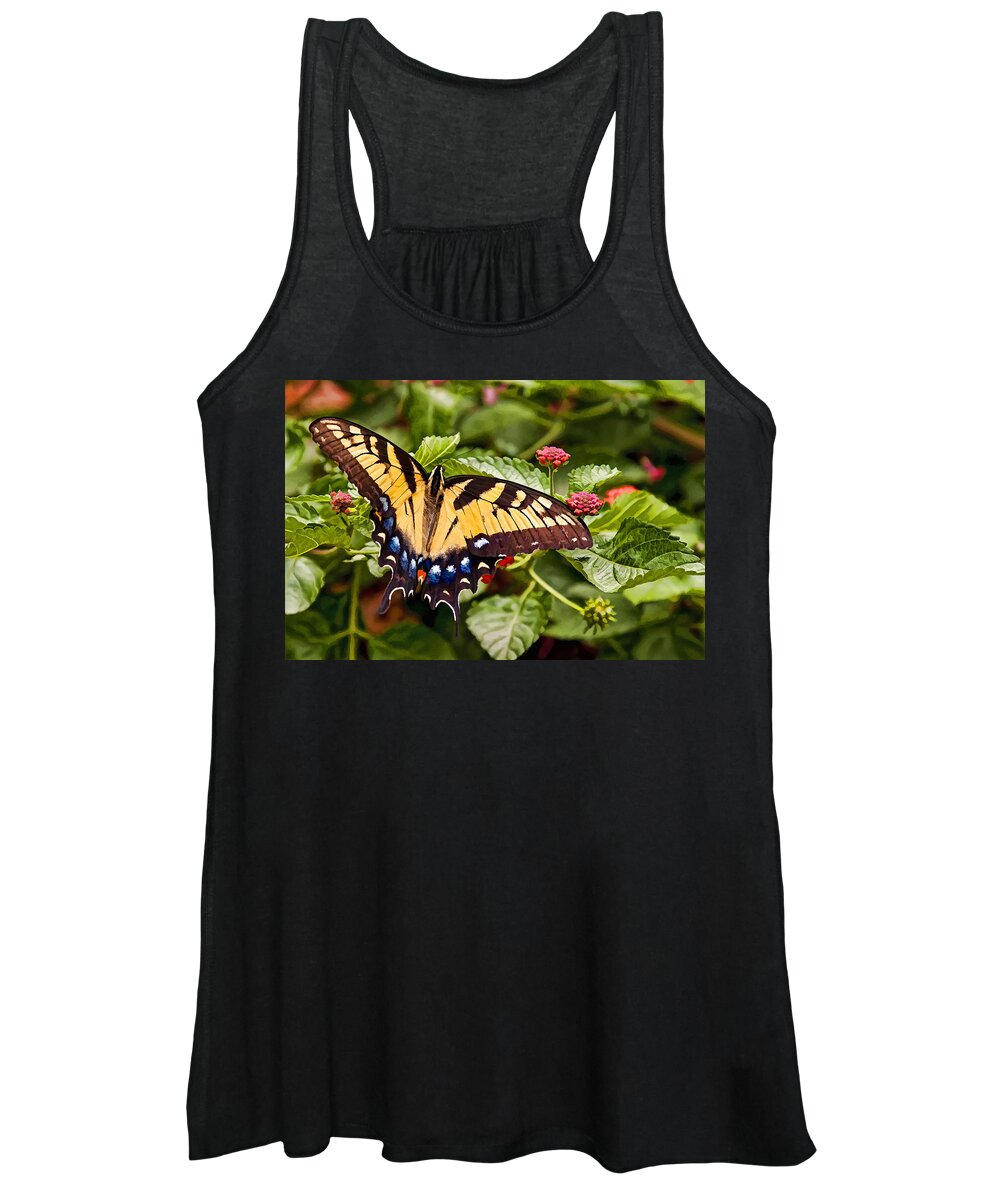 Animal Women's Tank Top featuring the photograph Swallowtail Beauty by Penny Lisowski