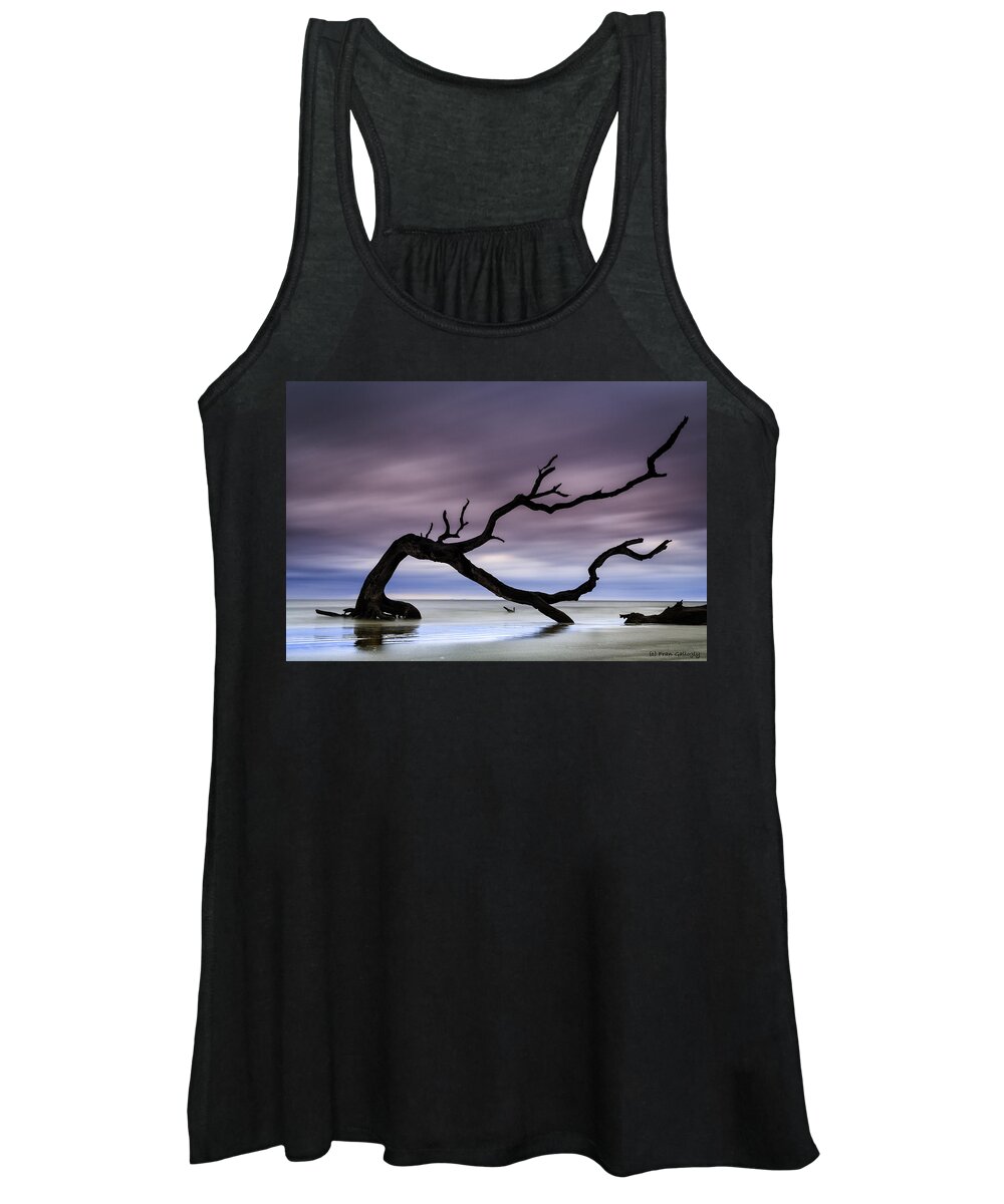 Driftwood Women's Tank Top featuring the photograph Tempest Tossed by Fran Gallogly