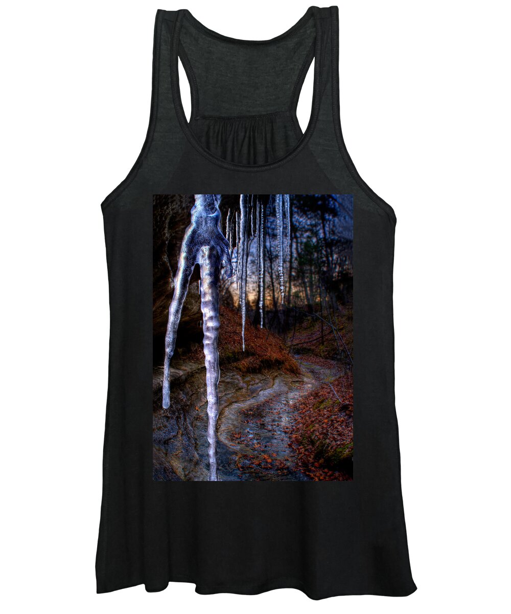 2009 Women's Tank Top featuring the photograph The Cave of the Crystal Daggers by Robert Charity