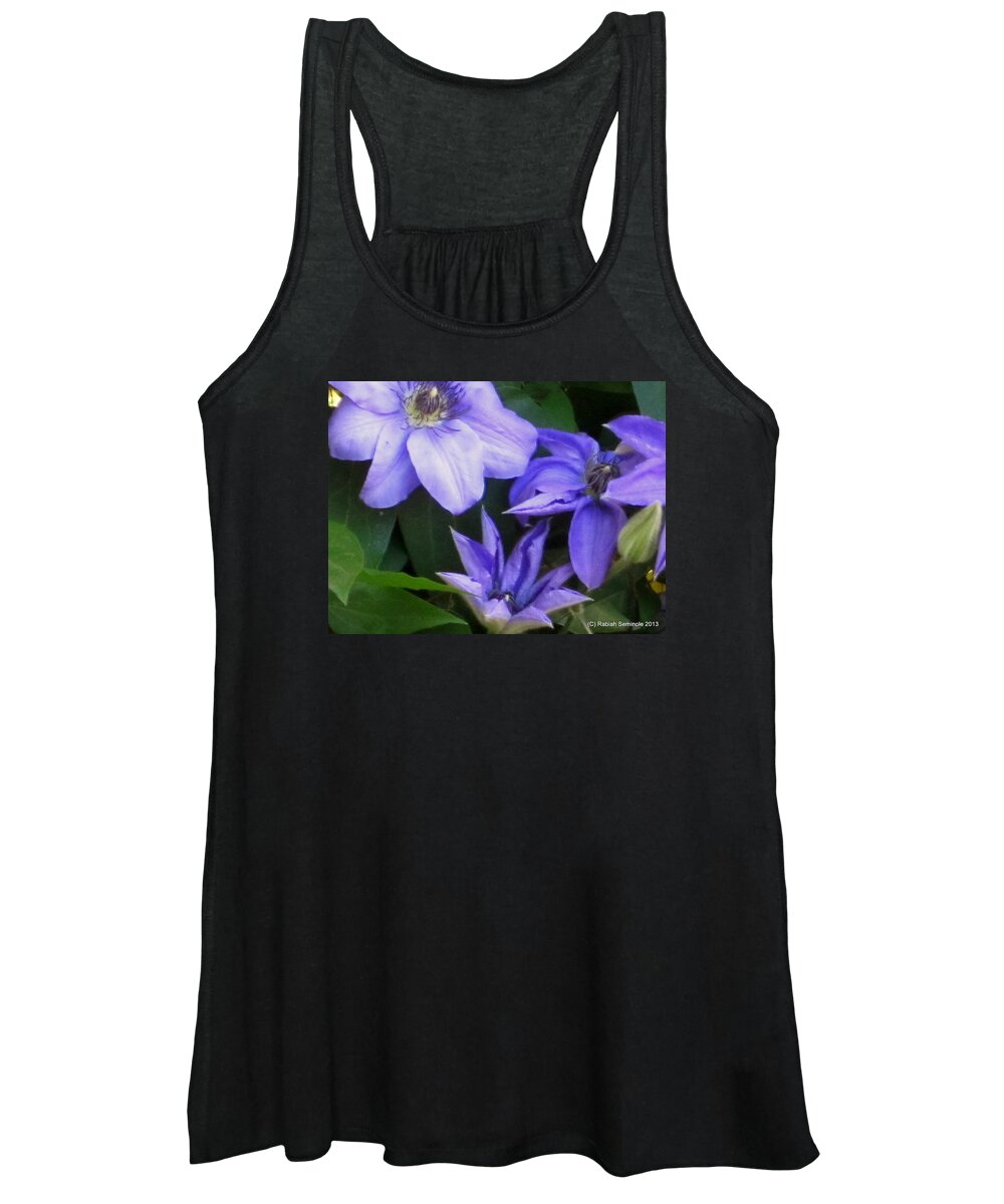 Flowers Women's Tank Top featuring the photograph The color purple by Rabiah Seminole