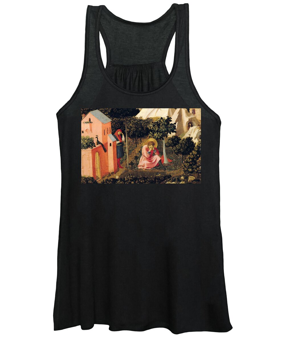 Fra Angelico Women's Tank Top featuring the painting The Conversion of Saint Augustine by Fra Angelico
