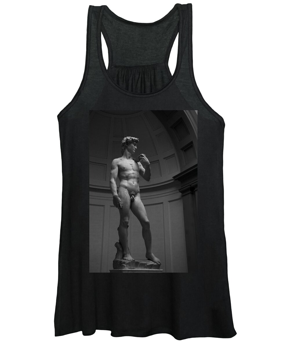 Sculpture Women's Tank Top featuring the photograph The David by Michael Kirk