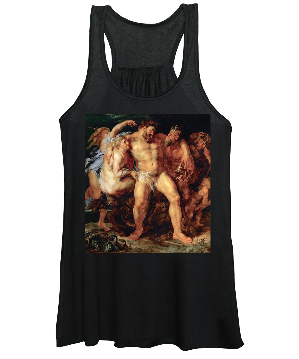 Peter Paul Rubens Women's Tank Top featuring the painting The Drunken Hercules by Peter Paul Rubens