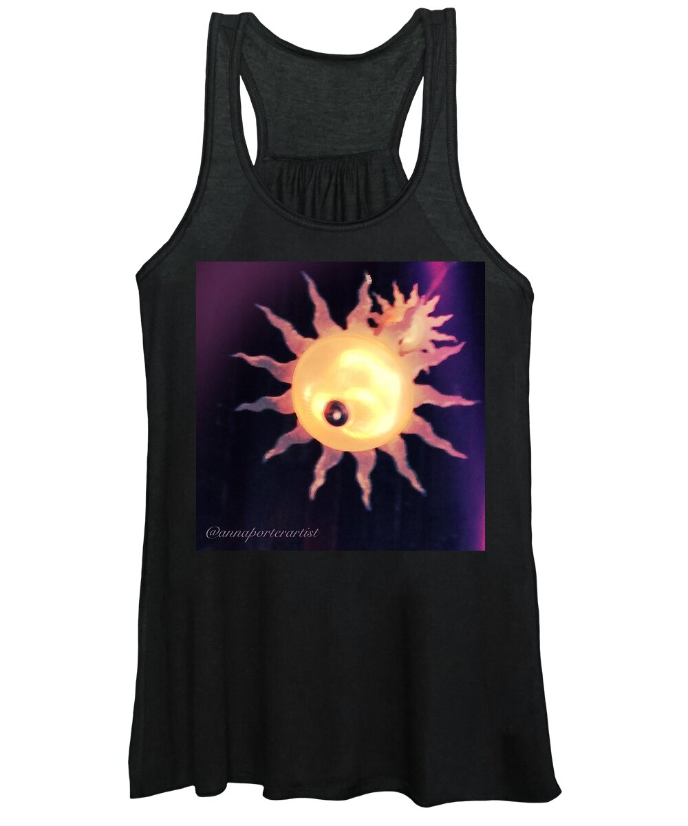 Nothingisordinary_ Women's Tank Top featuring the photograph The Orbs, A Pair Of Funky Light by Anna Porter