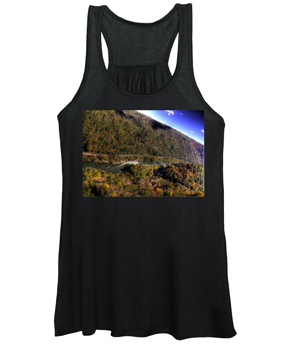 River Women's Tank Top featuring the photograph The River Below by Jonny D