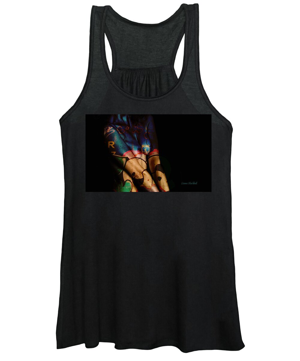 Woman Women's Tank Top featuring the photograph The Skin I'm In by Donna Blackhall