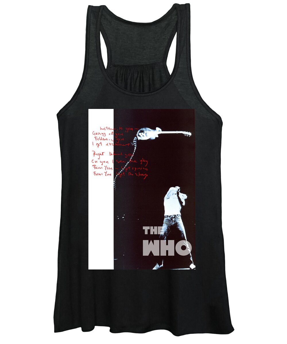 The Who Women's Tank Top featuring the digital art The Who by Sean Parnell
