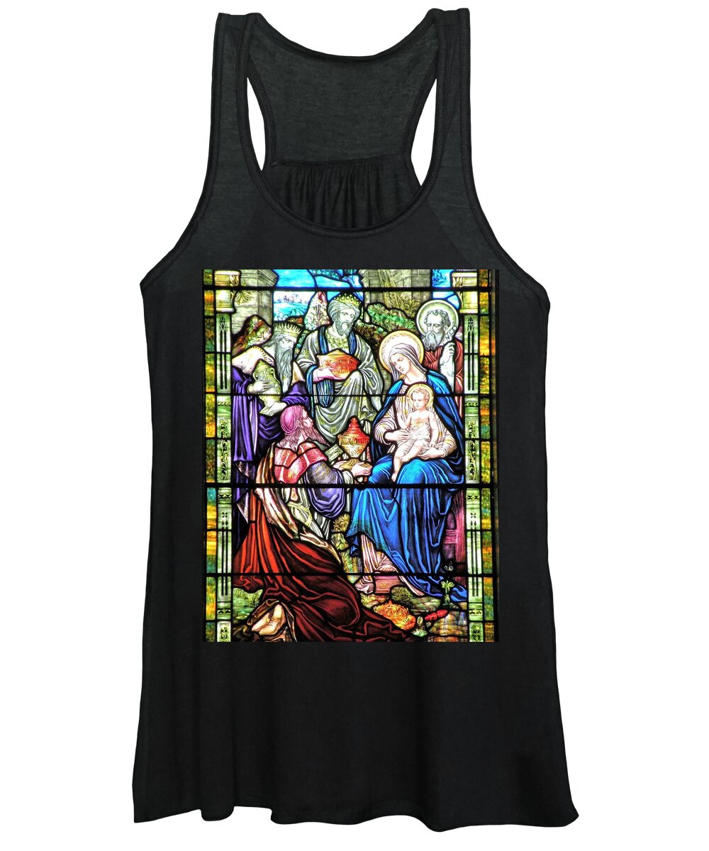 Christmas Women's Tank Top featuring the photograph Three Wise Men - Visitation of the Magi by Kim Bemis