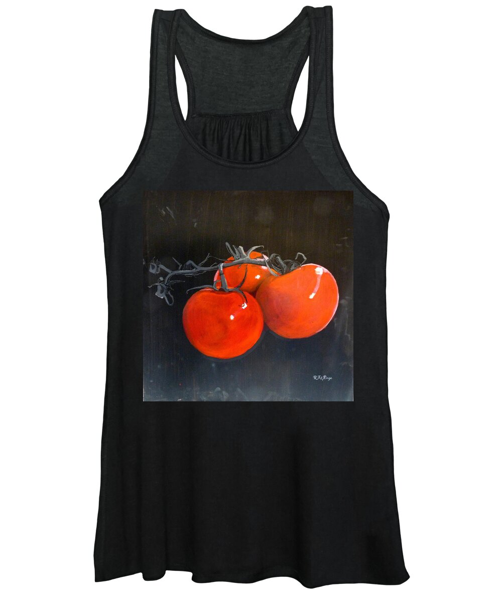 Tomatoes Women's Tank Top featuring the painting Tomatoes by Richard Le Page