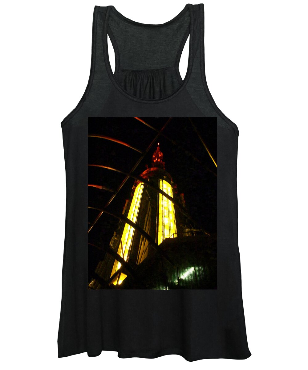 Esb Women's Tank Top featuring the photograph Top of the Empire State Building by Randi Kuhne