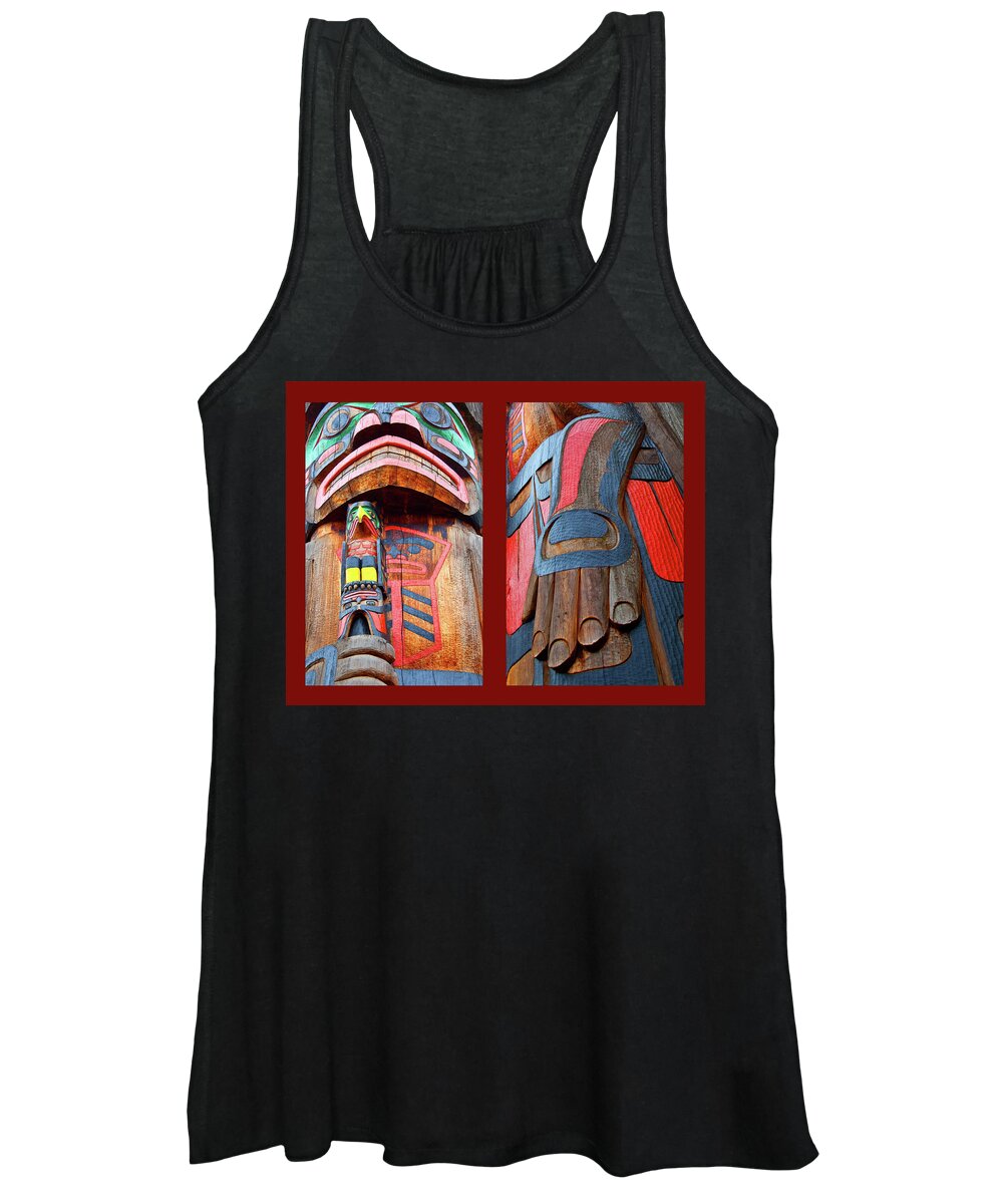 Native American Women's Tank Top featuring the photograph Totem 2 by Theresa Tahara